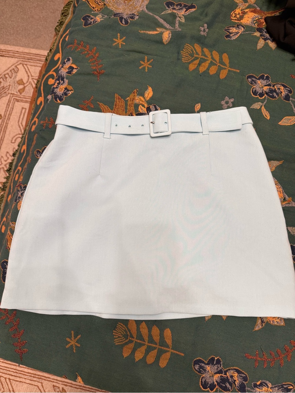 A&F Women’s Light Blue Belted Mini Skort